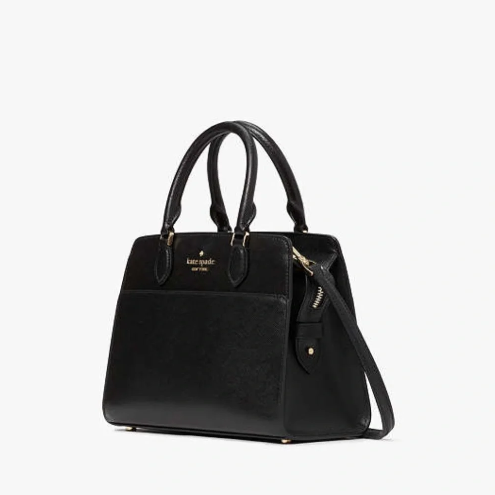 KATE SPADE Madison Saffiano Leather
(NWT
Small Satchel BLACK COLOR - Picture 2 of 13